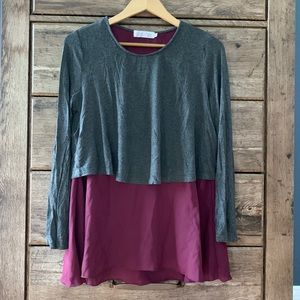 Latched Mama Maternity and Nursing Blouse Size Large